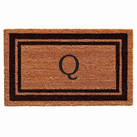 Calloway Mills Monogram Door Mat, Natural, Black, 36 in W x 72 in L 152963672Q